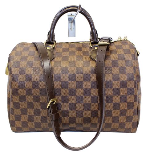 louis vuitton damier ebene speedy 30 with strap|louis Vuitton Speedy 30 dimensions.